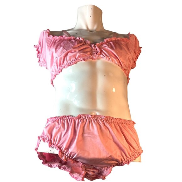 Bra and Panty Lingerie Sleepwear Set*Pink*Sissy*Crossdresser*Large*New in Pkg - Picture 14 of 16